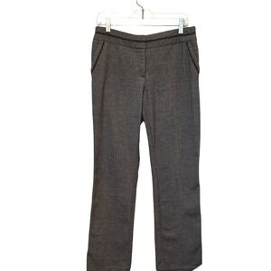 Conrad C Collection Stretch Herringbone Gray Career Pants Trousers Size‎ 6